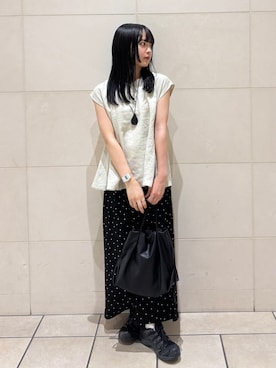「新作」｜「アイテム（アクセサリー）」を使った、chihiroさん（レディース・153cm）の夏コーディネート