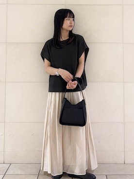 「アイテム（レインシューズ）」を使った、chihiroさん（レディース・153cm）の夏コーディネート