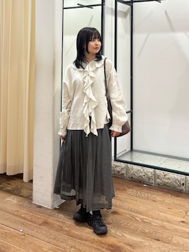 「MARCO BIANCHINI（マルコビアンチーニ）のアイテム」を使った、chihiroさん（レディース・153cm）の夏コーディネート