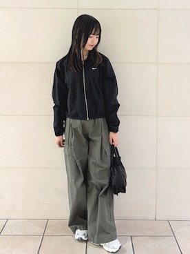 「アイテム（ブルゾン）」を使った、chihiroさん（骨格ナチュラル・レディース・153cm）の秋コーディネート