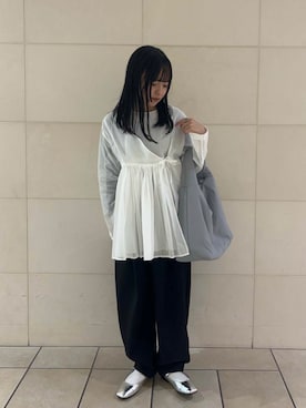 「綺麗めコーデ」｜「アイテム（バレエシューズ）」を使った、chihiroさん（レディース・153cm）の冬コーディネート