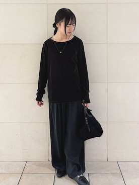 「POMTATA（ポンタタ）のPOMTATA　OTIS envan tote S（ハンドバッグ）」を使った、chihiroさん（レディース・153cm）の夏コーディネート