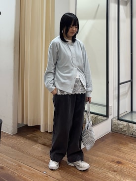 「RODE SKO（ロデスコ）のアイテム」を使った、chihiroさん（レディース・153cm）の春コーディネート