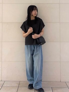 「ASICS（アシックス）のアイテム」を使った、堂領千尋さん（レディース・153cm）の夏コーディネート