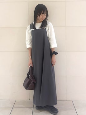 「アイテム（ワンピース/ドレス）」を使った、chihiroさん（レディース・153cm）の夏コーディネート