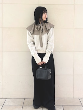 「アイテム（フォーマルスーツ/小物）」を使った、chihiroさん（レディース・153cm）の冬コーディネート