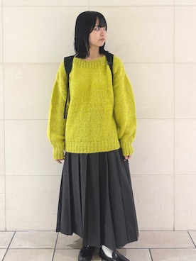 「アイテム（バックパック/リュック）」を使った、chihiroさん（レディース・153cm）の秋コーディネート