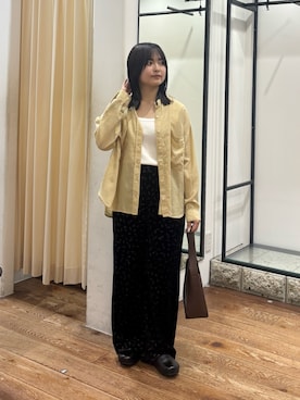 「アイテム（タンクトップ）」を使った、chihiroさん（レディース・153cm）の秋コーディネート