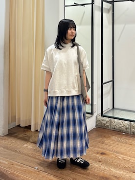「PUMA（プーマ）の『別注』PUMA×DOORS　SPEEDCAT BALLET（スニーカー、ブラック系）」を使った、chihiroさん（レディース・153cm）の春コーディネート