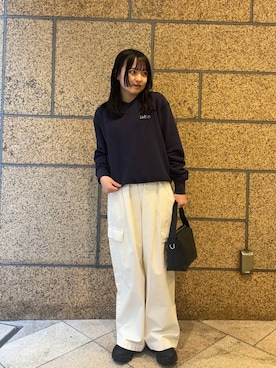 「新作」｜「アイテム（その他アウター）」を使った、chihiroさん（レディース・153cm）の冬コーディネート
