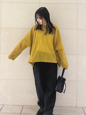 「st2508」｜「アイテム（ローファー）」を使った、chihiroさん（レディース・153cm）の秋コーディネート