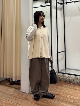 「かぐれ（カグレ）のアイテム（Tシャツ/カットソー）」を使った、chihiroさん（レディース・153cm）の秋コーディネート