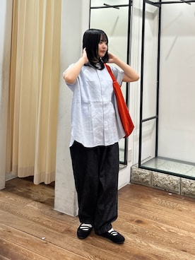 「PUMA（プーマ）の『別注』PUMA×DOORS　SPEEDCAT BALLET（スニーカー、ブラック系）」を使った、chihiroさん（レディース・153cm）の春コーディネート