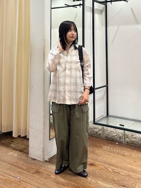 「URBAN RESEARCH DOORS（アーバンリサーチドアーズ）のビット付きローファー（ローファー、ブラック系）」を使った、chihiroさん（レディース・153cm）の秋コーディネート