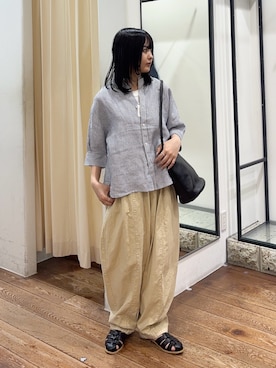 「MARCO BIANCHINI（マルコビアンチーニ）のアイテム」を使った、chihiroさん（レディース・153cm）の春コーディネート