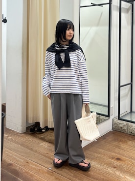 「かぐれ（カグレ）のアイテム」を使った、chihiroさん（レディース・153cm）の春コーディネート