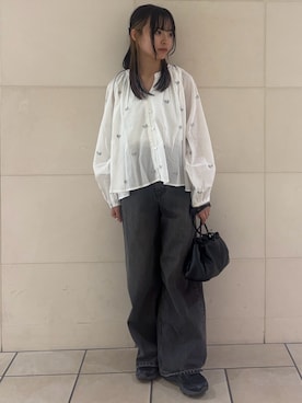 「Lee（リー）のアイテム」を使った、chihiroさん（レディース・153cm）の夏コーディネート