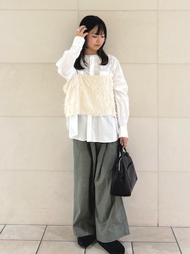 「st2508」｜「アイテム（サンダル）」を使った、chihiroさん（レディース・153cm）の秋コーディネート