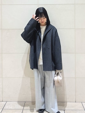 「アイテム（その他トップス）」を使った、chihiroさん（レディース・153cm）の秋コーディネート