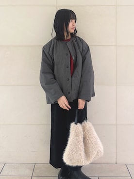「アイテム（その他アウター）」を使った、chihiroさん（レディース・153cm）の秋コーディネート