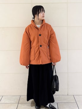 「アイテム（レインシューズ）」を使った、chihiroさん（レディース・153cm）の秋コーディネート