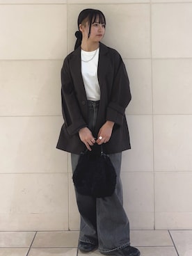 「POMTATA（ポンタタ）のPOMTATA　OTIS envan tote S（ハンドバッグ）」を使った、chihiroさん（レディース・153cm）の夏コーディネート