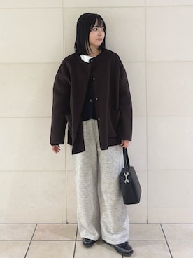 「アイテム（その他アウター）」を使った、chihiroさん（レディース・153cm）の秋コーディネート