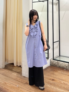 「MARCO BIANCHINI（マルコビアンチーニ）のアイテム」を使った、chihiroさん（レディース・153cm）の夏コーディネート