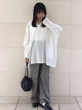 「アイテム（レインシューズ）」を使った、chihiroさん（レディース・153cm）の夏コーディネート