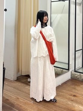 「URBAN RESEARCH DOORS（アーバンリサーチドアーズ）のグルカサンダル（サンダル、ブラック系）」を使った、chihiroさん（レディース・153cm）の春コーディネート
