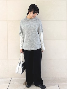 「アイテム（レインシューズ）」を使った、chihiroさん（レディース・153cm）の秋コーディネート