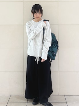 「アイテム（レインシューズ）」を使った、chihiroさん（レディース・153cm）の秋コーディネート