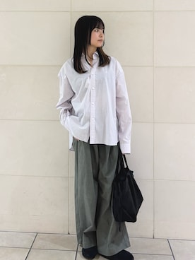 「st2508」｜「アイテム（サンダル）」を使った、chihiroさん（レディース・153cm）の秋コーディネート