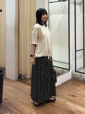 「かぐれ（カグレ）のアイテム」を使った、chihiroさん（レディース・153cm）の春コーディネート