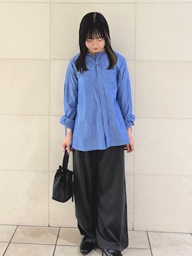 「URBAN RESEARCH DOORS（アーバンリサーチドアーズ）のスクエアトゥリボンミュール（サンダル）」を使った、chihiroさん（レディース・153cm）の夏コーディネート