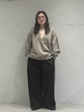 「アイテム（ネックレス）」を使った、のぶさん（レディース・163cm）の秋コーディネート