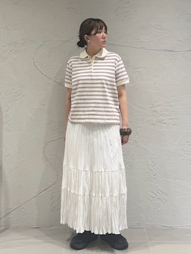 「アイテム（イヤリング）」を使った、のぶさん（レディース・163cm・20代）の夏コーディネート