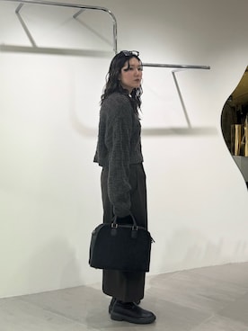 「ボストンバッグ」｜のぶさん（レディース・163cm）の冬コーディネート