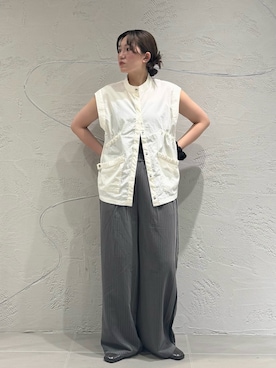 「アイテム（その他アウター）」を使った、のぶさん（レディース・163cm）の夏コーディネート