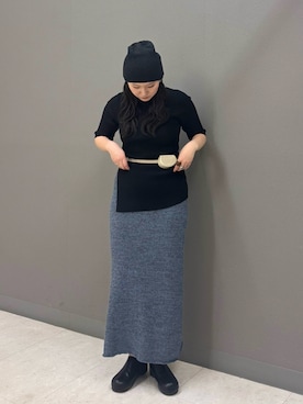 「KBF（ケイビーエフ）のアイテム（シューズ）」を使った、のぶさん（レディース・163cm）の春コーディネート