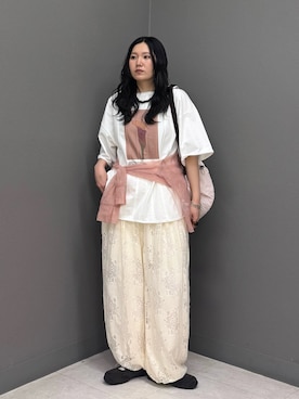 「KBF（ケイビーエフ）のメリージェーンスニーカー（スニーカー、グレー系）」を使った、のぶさん（レディース・163cm）の春コーディネート