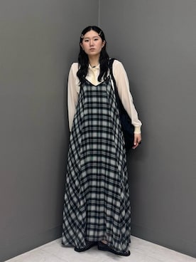「KBF（ケイビーエフ）のアイテム（シューズ）」を使った、のぶさん（レディース・163cm）の春コーディネート