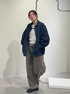 「アイテム（ブルゾン）」を使った、のぶさん（レディース・163cm）の秋コーディネート