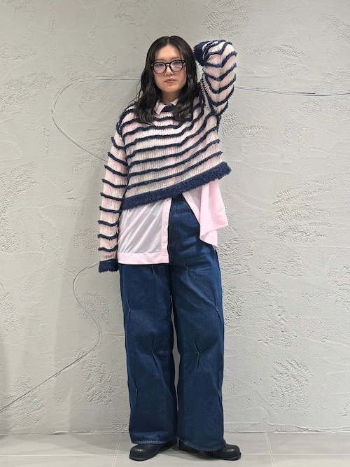 タックWIDEデニム（デニムパンツ）｜KBF（ケイビーエフ）の