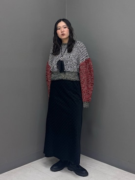 「アイテム（ワンピース/ドレス）」を使った、のぶさん（レディース・163cm）の冬コーディネート