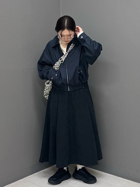 「アイテム（ブルゾン）」を使った、のぶさん（レディース・163cm）の秋コーディネート