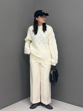 「アイテム（ニット/セーター）」を使った、のぶさん（レディース・163cm）の秋コーディネート