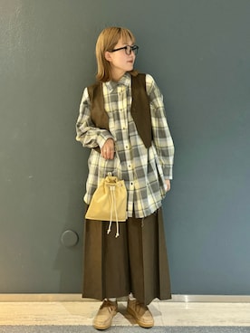 「アイテム（ワンピース/ドレス）」を使った、のぶさん（レディース・163cm・20代）の秋コーディネート