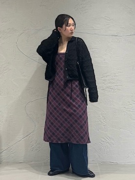 「アイテム（ローファー）」を使った、のぶさん（レディース・163cm）の秋コーディネート