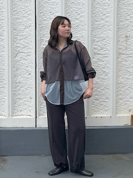「アイテム（スウェットパンツ）」を使った、のぶさん（レディース・163cm）の夏コーディネート